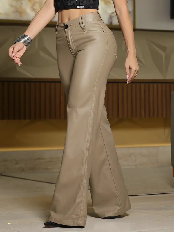 Calça Wide Leg Estilosa e Confortável Pit Bull Jeans Premium com Caimento Sofisticado