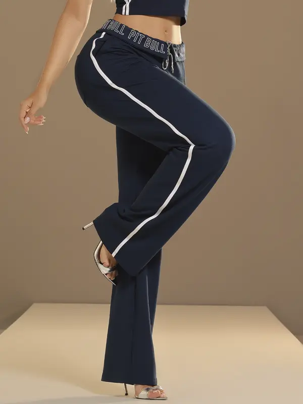 Calça Pantalona Sofisticada com Faixa Lateral e Cós Personalizado Pit Bull Jeans Luxo