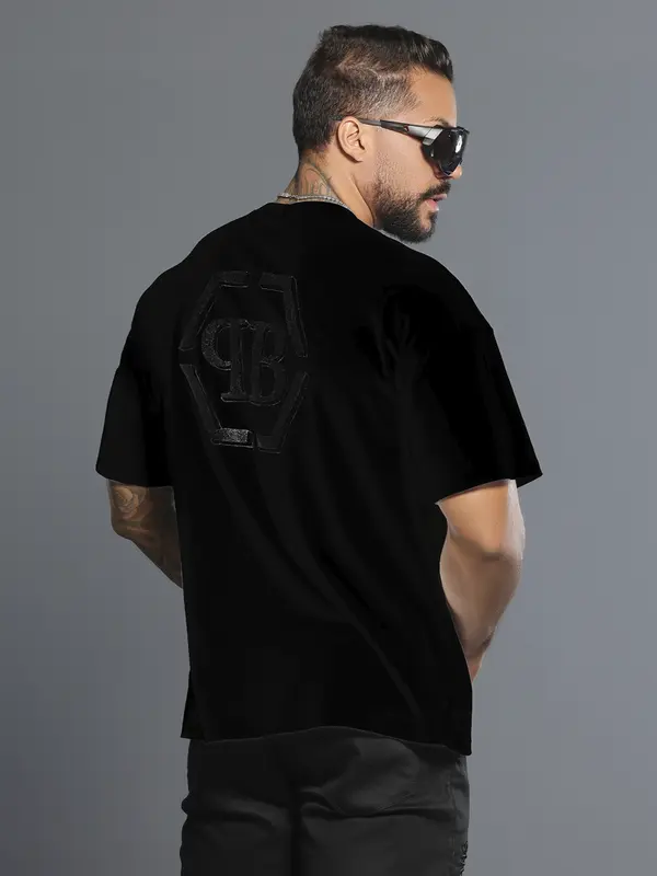 Camiseta Masculina Oversized Estilosa e Casual com Estampa Pit Bull Luxo