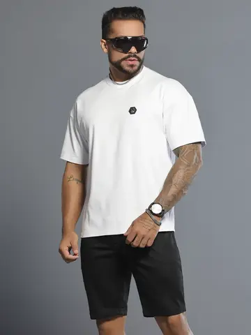 Camiseta Masculina Oversized Estilosa e Casual com Estampa Pit Bull Luxo