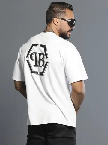 Camiseta Masculina Oversized Estilosa e Casual com Estampa Pit Bull Luxo