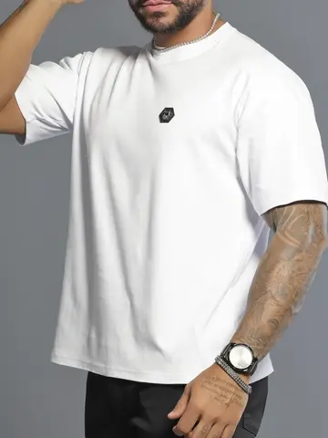 Camiseta Masculina Oversized Estilosa e Casual com Estampa Pit Bull Luxo