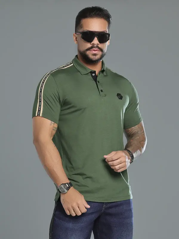 Polo Masculina Versátil e Refinada com Mangas Personalizadas Pit Bull Jeans