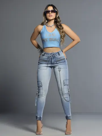 Calça Jogger Estilosa e Sofisticada com Detalhes Únicos Pit Bull Jeans Luxo
