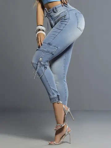 Calça Jogger Estilosa e Sofisticada com Detalhes Únicos Pit Bull Jeans Luxo