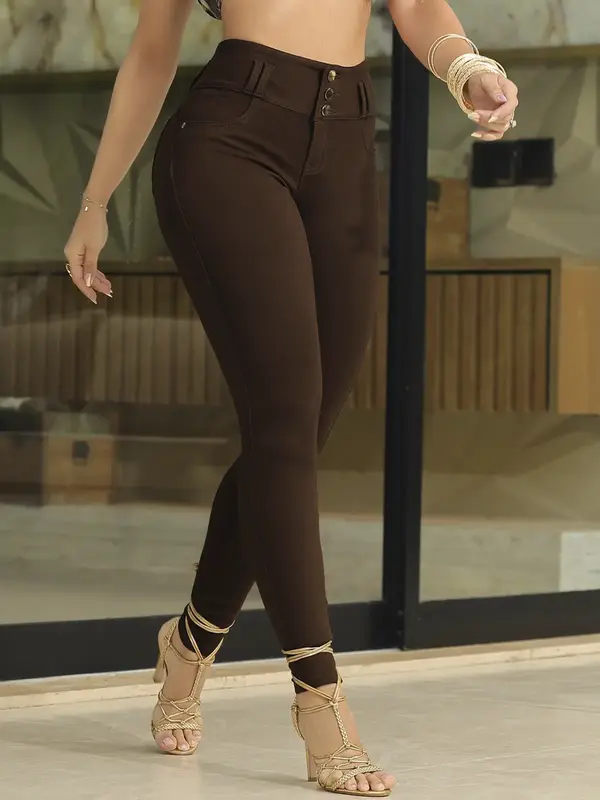 Calça Skinny Color com Caimento Estruturado Pit Bull Jeans