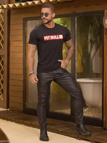 Camiseta Gola O Casual e Sofisticada Pit Bull Jeans Premium