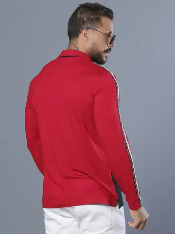 Polo Masculina Manga Longa Sofisticada com Estilo Esportivo Pit Bull Jeans Luxo
