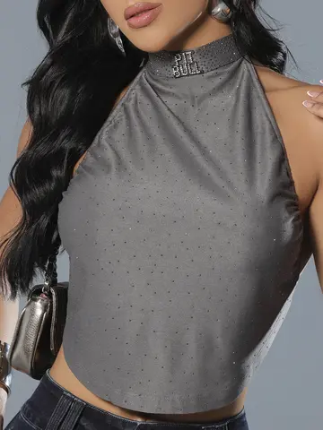 Top Conceito Sofisticado e Estiloso com Detalhes Sextavados Pit Bull Jeans Luxo