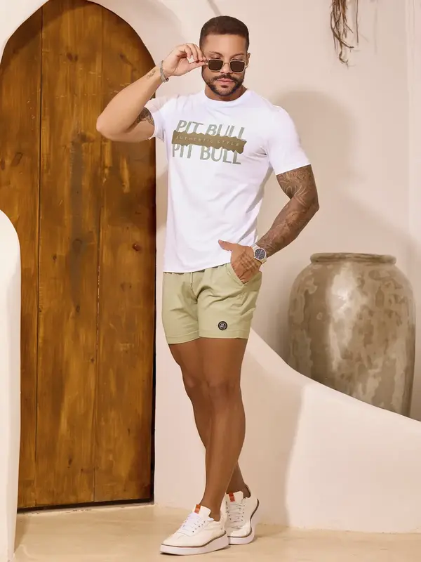 Camiseta Masculina Gola O Estilosa e Autêntica Pit Bull Jeans Premium