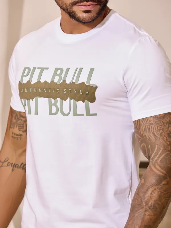 Camiseta Masculina Gola O Estilosa e Autêntica Pit Bull Jeans Premium