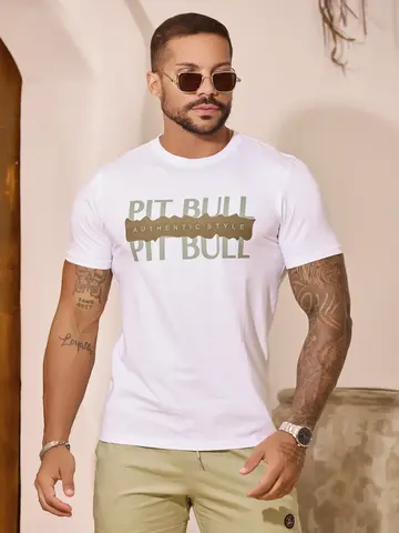 Camiseta Masculina Gola O Estilosa e Autêntica Pit Bull Jeans Premium