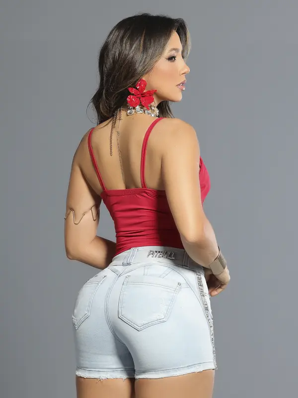 Cropped Elegante e Sofisticado com Alças Personalizadas Pit Bull Jeans Luxo