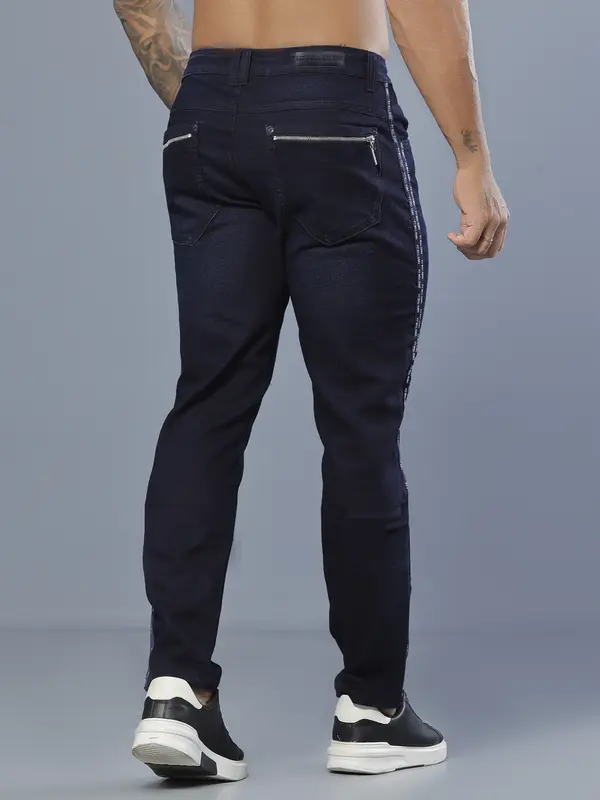 Calça Masculina Casual e Sofisticada com Detalhe Lateral Pit Bull Jeans Luxo