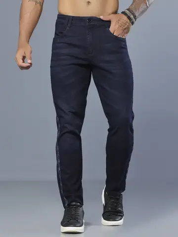 Calça Masculina Casual e Sofisticada com Detalhe Lateral Pit Bull Jeans Luxo