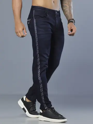 Calça Masculina Casual e Sofisticada com Detalhe Lateral Pit Bull Jeans Luxo