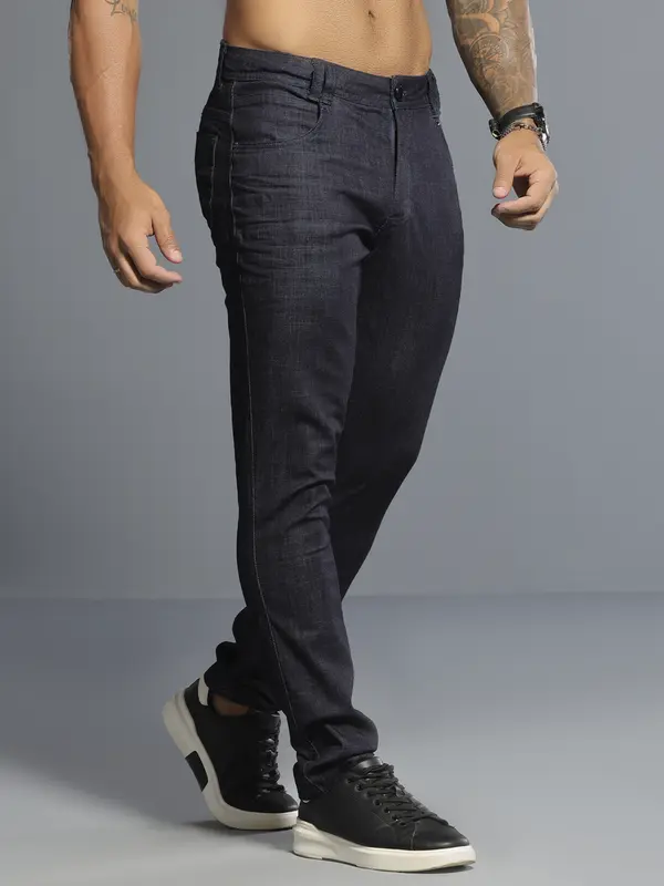 Calça Masculina Pit Bull Jeans Luxo Confortável e Casual com Lavado Escuro