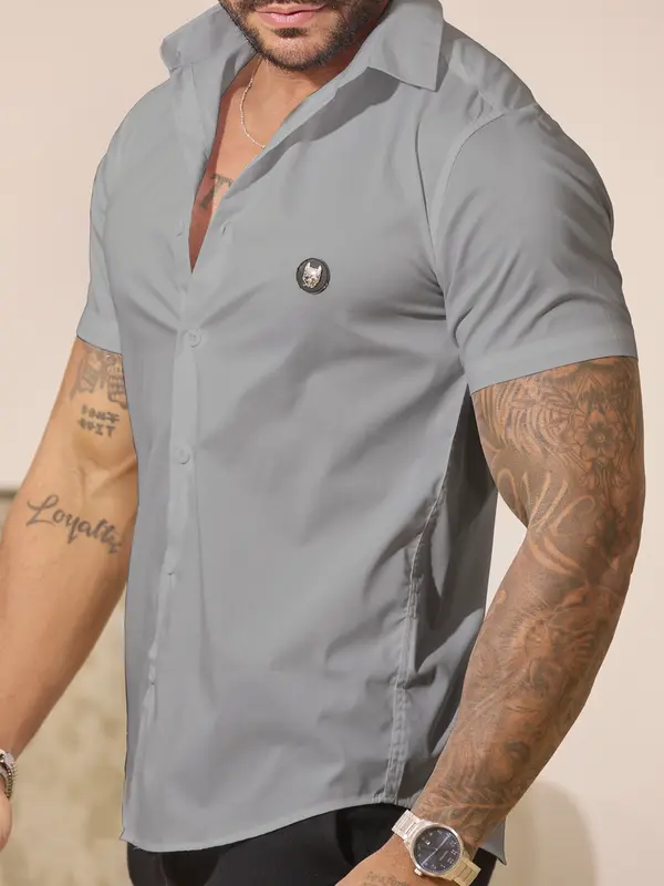 Camisa Masculina Gola Polo Elegante com Acabamento Sofisticado Pit Bull Jeans Luxo
