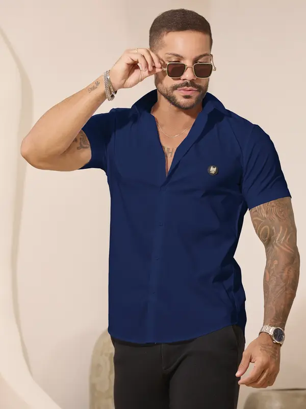 Camisa Masculina Gola Polo Elegante com Acabamento Sofisticado Pit Bull Jeans Luxo
