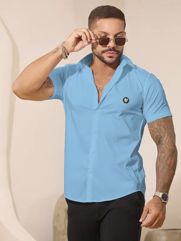 Camisa Masculina Gola Polo Elegante com Acabamento Sofisticado Pit Bull Jeans Luxo