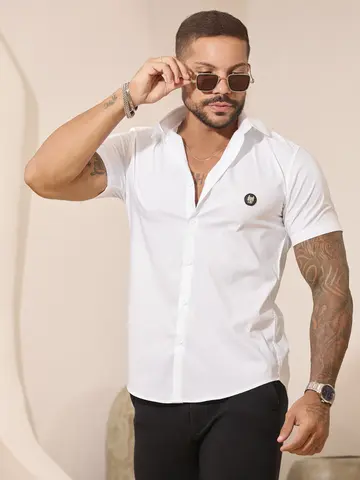 Camisa Masculina Gola Polo Elegante com Acabamento Sofisticado Pit Bull Jeans Luxo