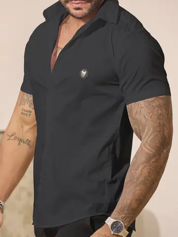 Camisa Masculina Gola Polo Elegante com Acabamento Sofisticado Pit Bull Jeans Luxo