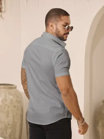 Camisa Masculina Gola Polo Elegante com Acabamento Sofisticado Pit Bull Jeans Luxo
