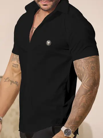 Camisa Masculina Gola Polo Elegante com Acabamento Sofisticado Pit Bull Jeans Luxo