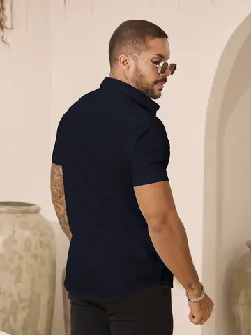 Camisa Masculina Gola Polo Elegante com Acabamento Sofisticado Pit Bull Jeans Luxo