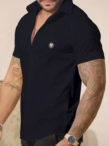 Camisa Masculina Gola Polo Elegante com Acabamento Sofisticado Pit Bull Jeans Luxo