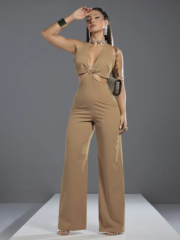 Macacão Alfaiataria Color Elegante com Modelagem Sofisticada Pit Bull Jeans Luxo