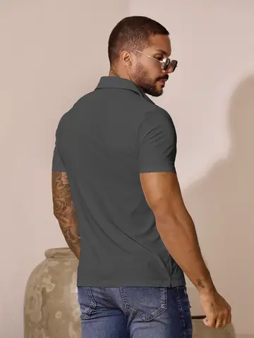 Camisa Masculina Gola Polo Estilosa e Sofisticada Pit Bull Jeans Luxo