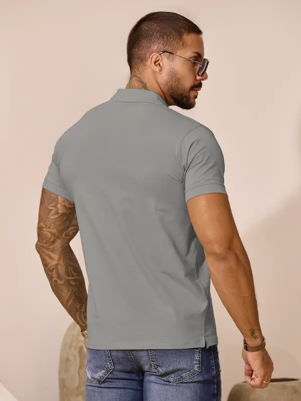Polo Masculina Casual e Versátil com Caimento Confortável Pit Bull Jeans Luxo