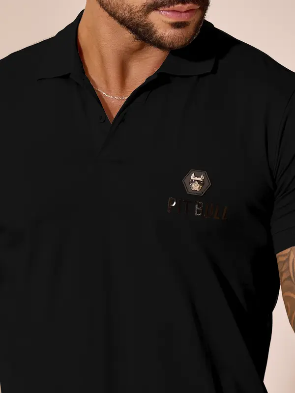 Polo Masculina Casual e Versátil com Caimento Confortável Pit Bull Jeans Luxo
