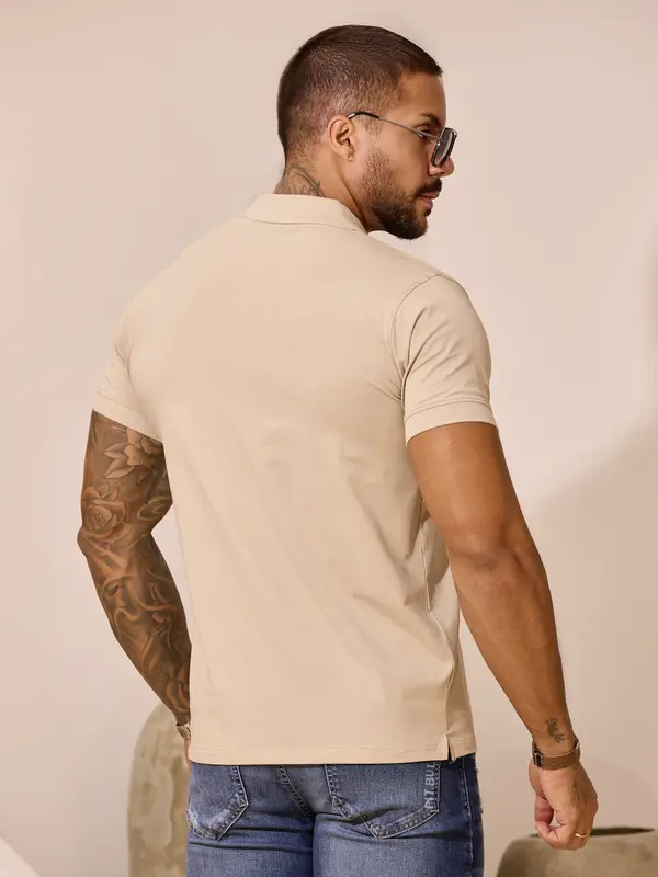 Polo Masculina Casual e Versátil com Caimento Confortável Pit Bull Jeans Luxo