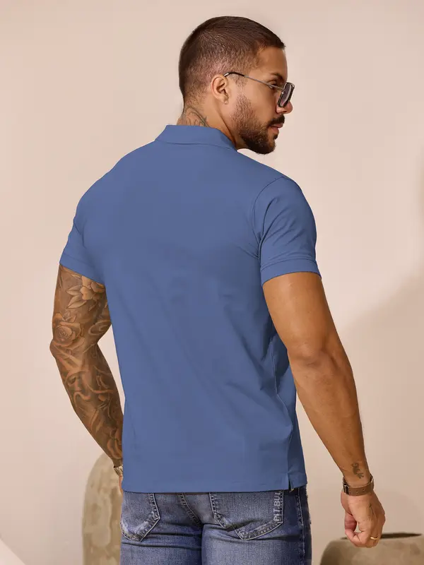 Polo Masculina Casual e Versátil com Caimento Confortável Pit Bull Jeans Luxo