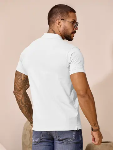 Polo Masculina Casual e Versátil com Caimento Confortável Pit Bull Jeans Luxo