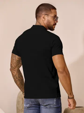Polo Masculina Casual e Versátil com Caimento Confortável Pit Bull Jeans Luxo
