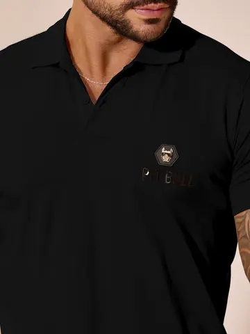 Polo Masculina Casual e Versátil com Caimento Confortável Pit Bull Jeans Luxo
