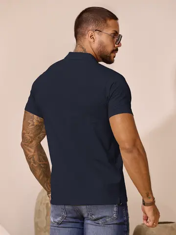 Polo Masculina Casual e Versátil com Caimento Confortável Pit Bull Jeans Luxo