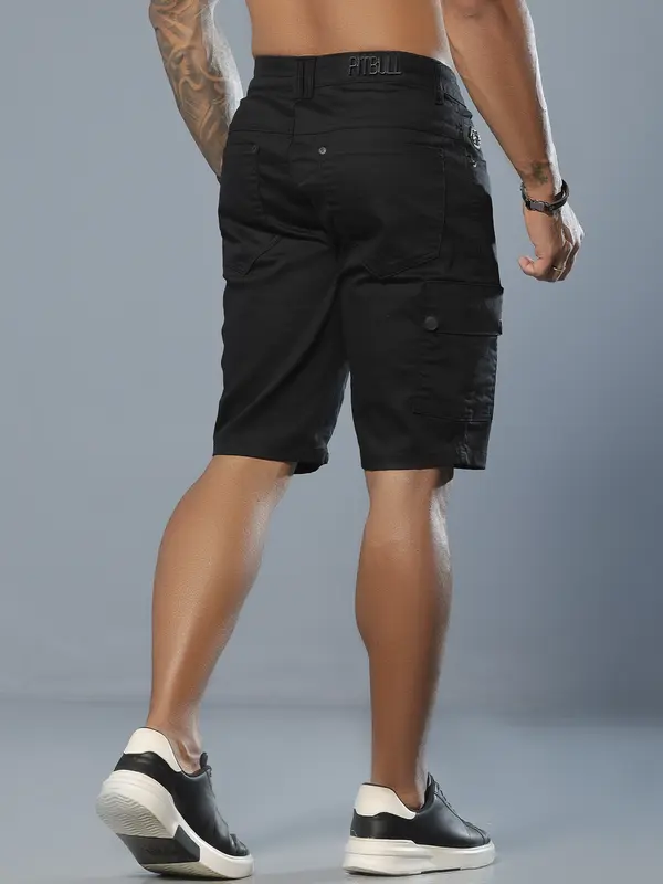 Bermuda Masculina Cargo Estilosa e Versátil com Amarração Pit Bull Jeans Luxo