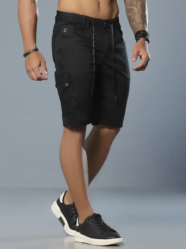 Bermuda Masculina Cargo Estilosa e Versátil com Amarração Pit Bull Jeans Luxo