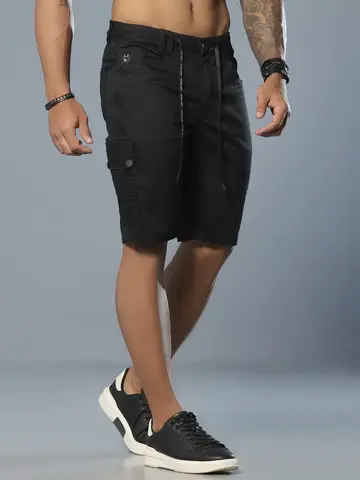 Bermuda Masculina Cargo Estilosa e Versátil com Amarração Pit Bull Jeans Luxo