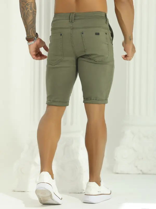 Bermuda Masculina Estilosa e Casual com Logomania Lateral Pit Bull Jeans Luxo