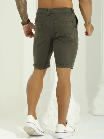 Bermuda Masculina Estilosa e Casual com Logomania Lateral Pit Bull Jeans Luxo