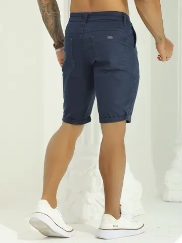 Bermuda Masculina Estilosa e Casual com Logomania Lateral Pit Bull Jeans Luxo