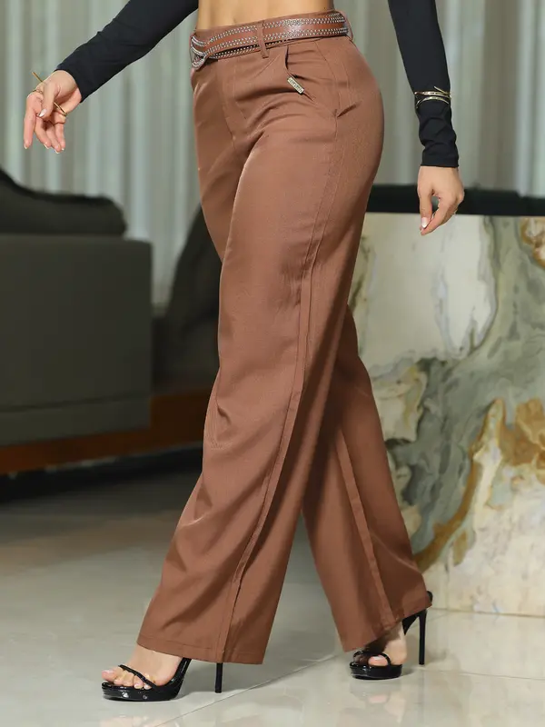 Calça Pantalona Empório Pit Bull Elegante e Versátil com Cinto Personalizado