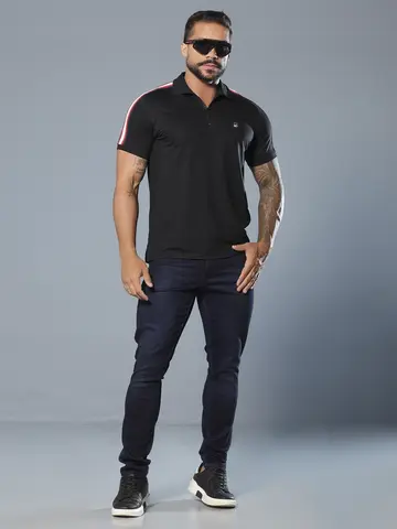 Calça Masculina Pit Bull Jeans Luxo Casual com Modelagem Moderna e Bordado no Bolso