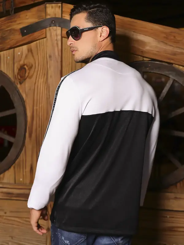 Polo Masculina Manga Longa Sofisticada e Confortável com Ziper Personalizado Pit Bull Jeans Luxo