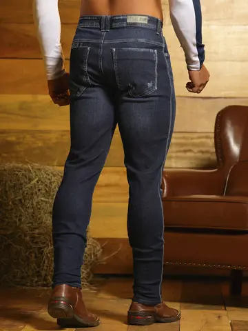 Calça Masculina Autêntica e Confortável com Lavagem Escura Pit Bull Jeans Luxo